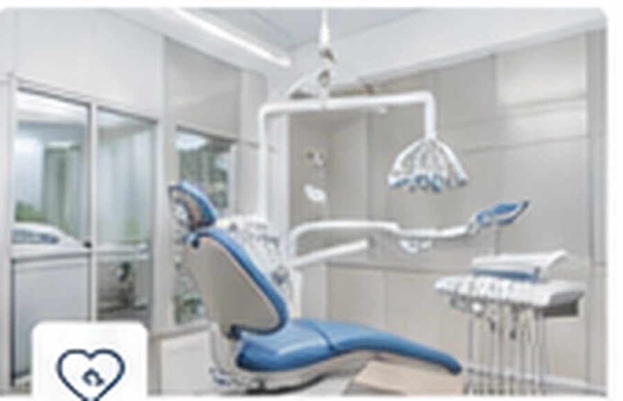 Bright modern dental treatment room