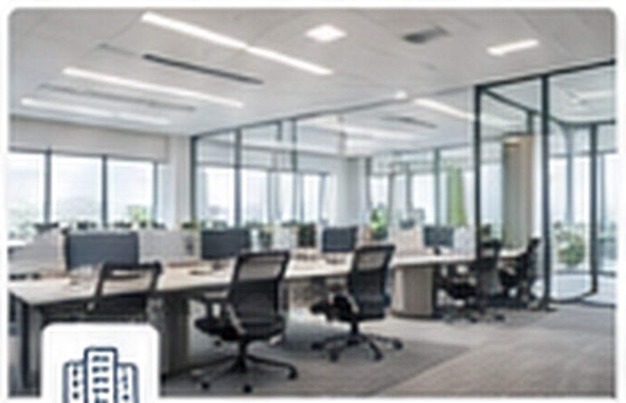 Bright modern professional office workspace